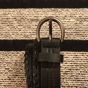 Faux-leather Belt